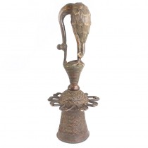 clopot ritualic Ahianmwen-Oro. bronz. Imperiul Benin. cca 1890